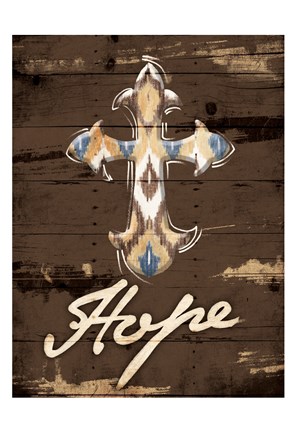 Framed Hope Cross Print
