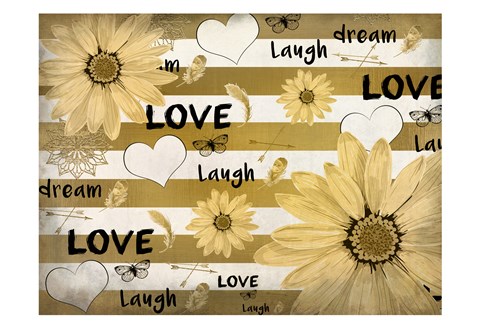 Framed Love Dream Laugh Print