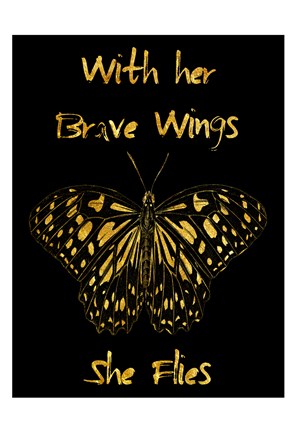 Framed Brave Wings Print