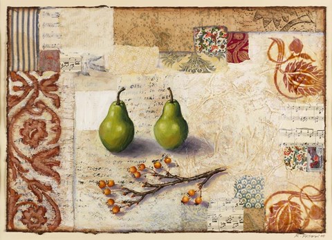 Framed Marsh Cove Pears Print