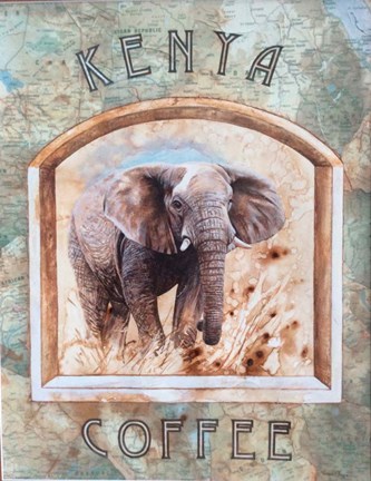Framed Kenya Coffee Print