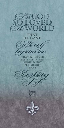 Framed John 3:16 Print