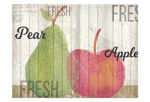 Framed Apples and Pears Print
