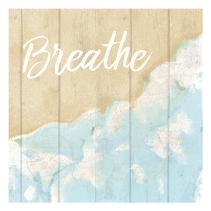 Framed Seaside Breathe Print