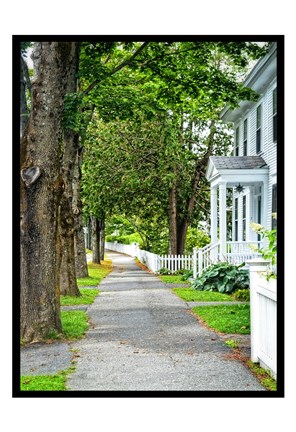 Framed Country Town Sidewalk Print