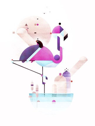Framed Placido Flamingo Print