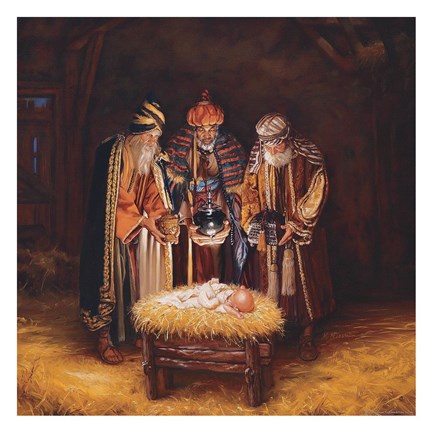 Framed Three Wisemen Print