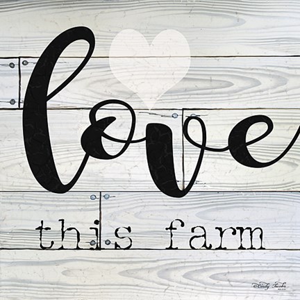 Framed Love This Farm Print