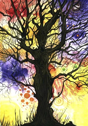 Framed Tree of Life II Print