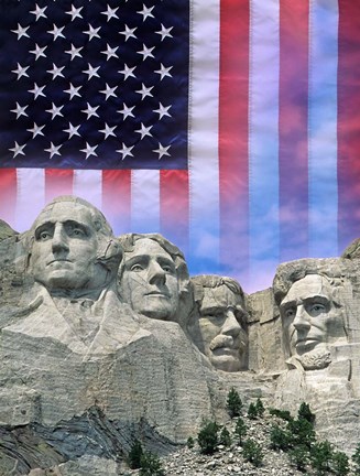 American flag and Mt Rushmore Art by Jaynes Gallery / Danita Delimont ...