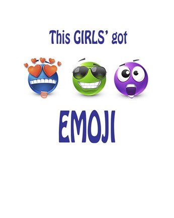 Framed This Girls Got Emoji Print