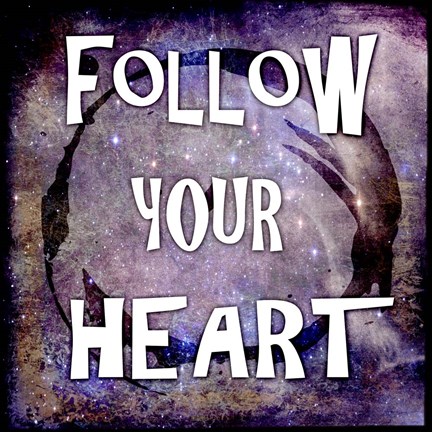 Framed Cosmic - Follow Your Heart Print