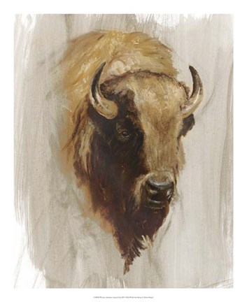 Framed Western American Animal Study III Print