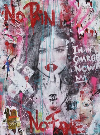 Framed No Pain No Fame (Kylie) Print