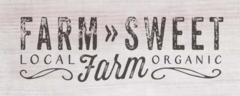 Framed Farm Sweet Farm II Print