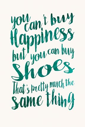 Framed Happiness Shoes Print