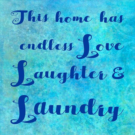 Framed Love Laundry Print