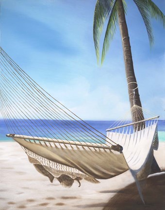 Framed Beach Hammock Print