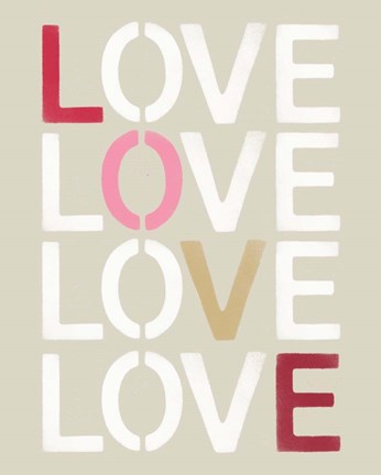 Framed Love Stencil Print