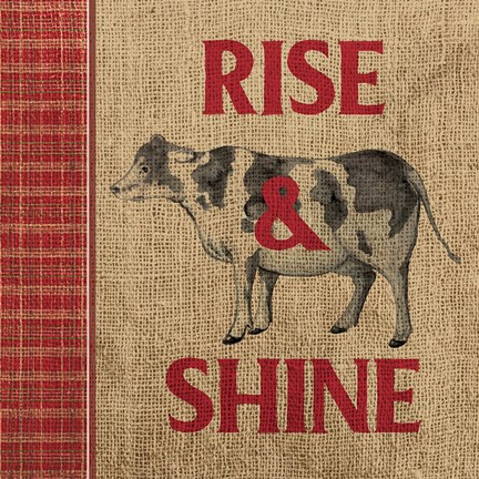 Framed Rise &amp; Shine Farm Fresh II Print