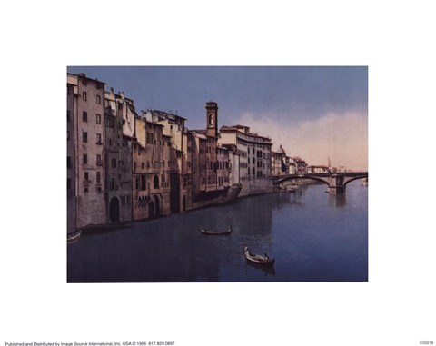 Framed Firenze, Ponte S.Trinita Print