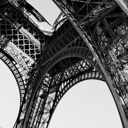 Framed Eiffel Views Square II Print