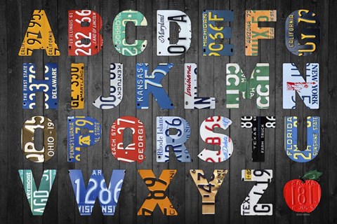 Framed Big Alphabet Print