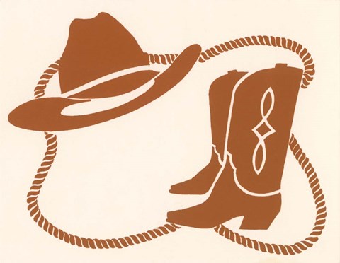 Framed Cowboy Gear Print