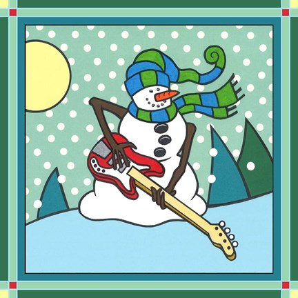 Framed Coalman The Snowman Bass 1 Print