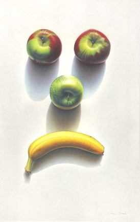 Framed Sad Fruit Print