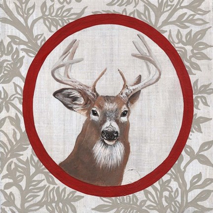 Framed Deer Portrait Print