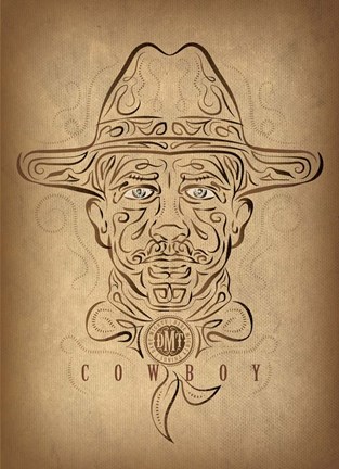 Framed Cowboy Print