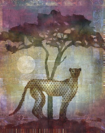 Framed Africa Cheetah Print