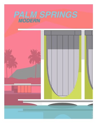 Framed Palm Springs Modern Print