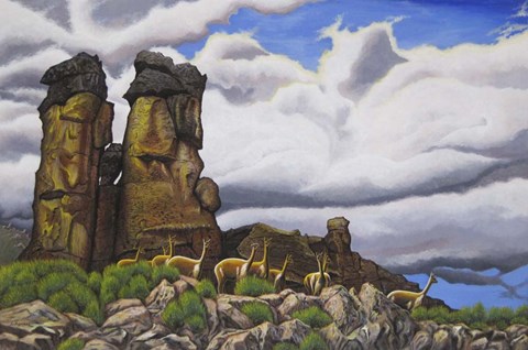 Framed Stone Forest Print