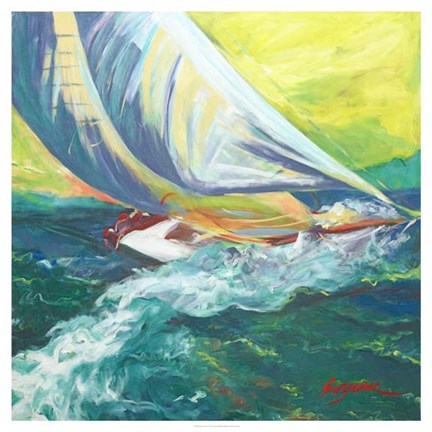 Framed Regatta Colores Print