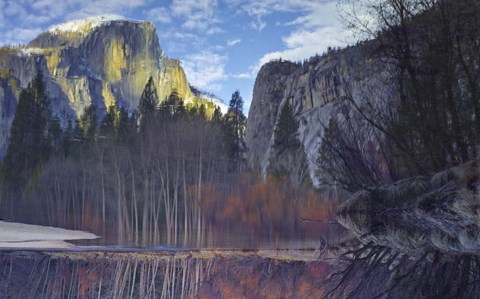 Framed Yosemite Reflection 2 Color Print