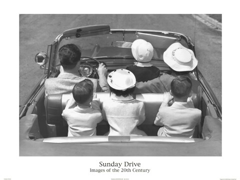 Framed Sunday Drive Print