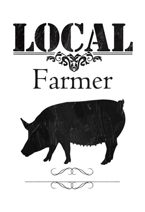 Framed Local Farmer Print