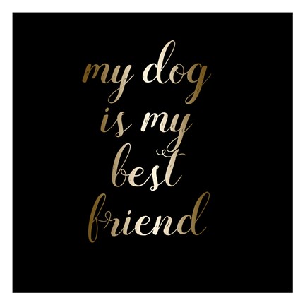 Framed Best Friend Dog Print