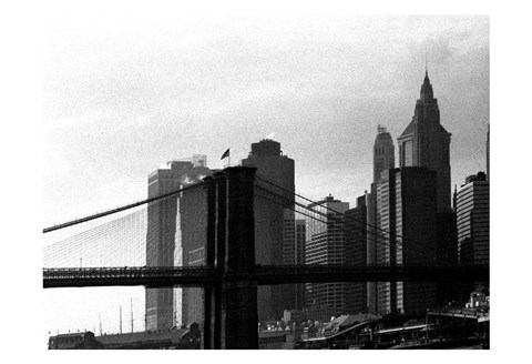 Framed Downtown Manhattan 2 Print