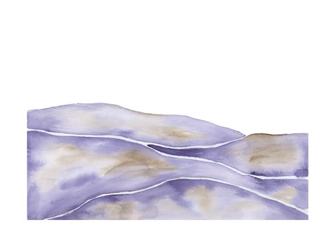 Framed Lavender Seas 1 Print