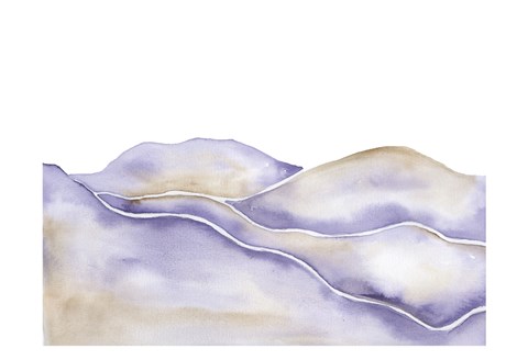 Framed Lavender Seas 2 Print