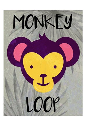 Framed Monkey Loop Print