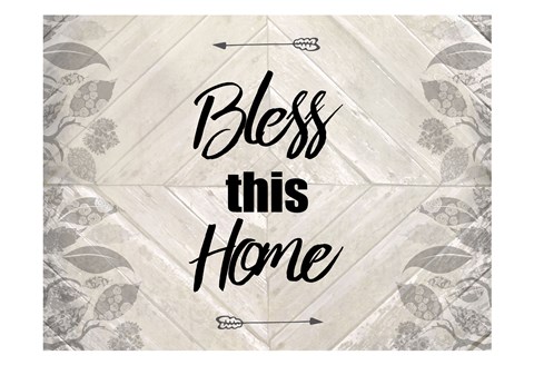 Framed Bless This Home Quote Print