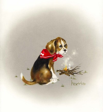 Framed Beagle Scout Print