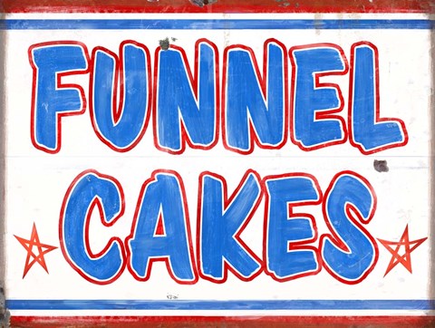 Framed Funnel Cakes Rectangle Print