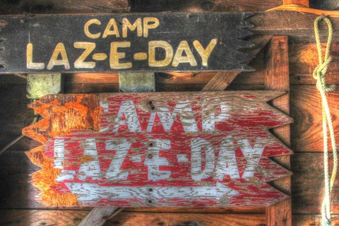 Framed Camp Laz-E-Day Print
