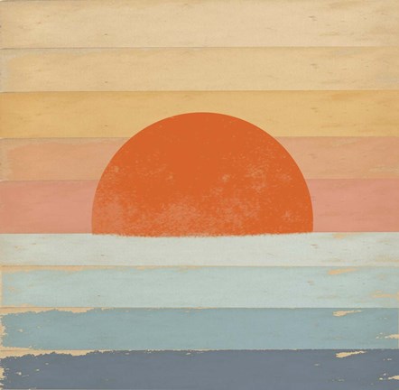 Framed Sunrise Over the Sea Print