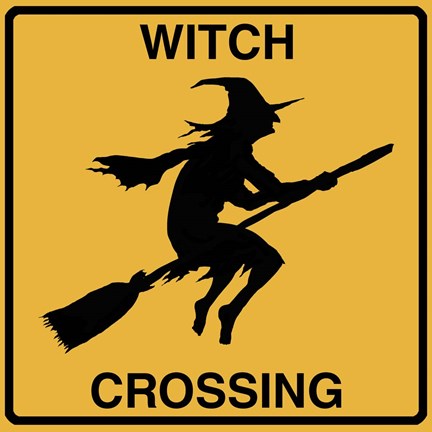 Framed Witch Crossing Print